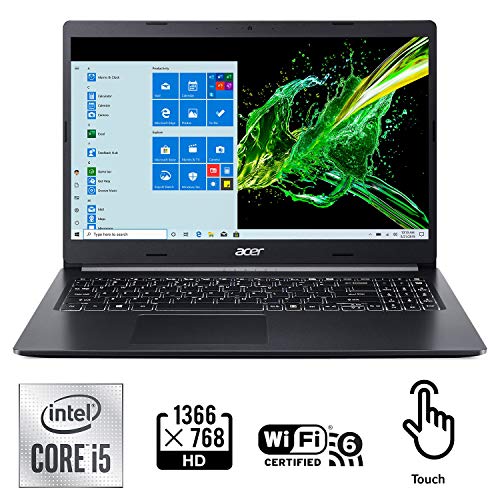 Acer Aspire 5 A515-55-35SE, 15.6" Full HD Display, 10th Gen Intel Core i3-1005G1 Processor, 4GB DDR4, 128GB NVMe SSD, Intel WiFi 6 AX201, Backlit KB, Fingerprint Reader, Windows 10 Home (S Mode)