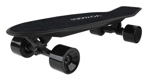 Voyager Neutrino Compact Electric Skateboard with Bluetooth Remote, Powerful 350W Brushless Electric Motor, 12.5 MPH Max Speed, 7 Mile Range (Black)