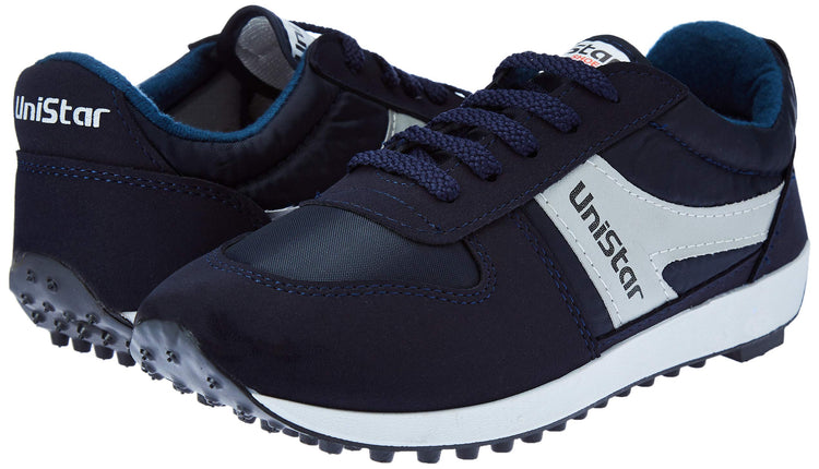 Unistar Men Black Running Shoes-10 UK/India (44 EU) (E-602)