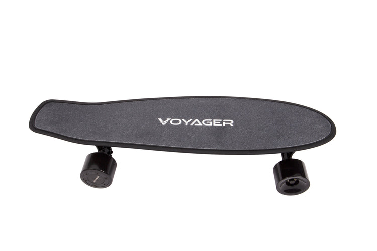 Voyager Neutrino Compact Electric Skateboard with Bluetooth Remote, Powerful 350W Brushless Electric Motor, 12.5 MPH Max Speed, 7 Mile Range (Black)